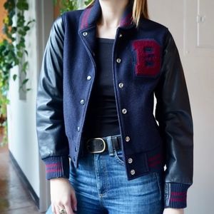Dark Blue Brooklyn Circus Varsity Jacket